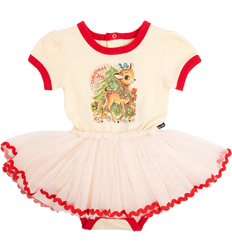Rock Your Baby Reindeer Joy Circus Dress
