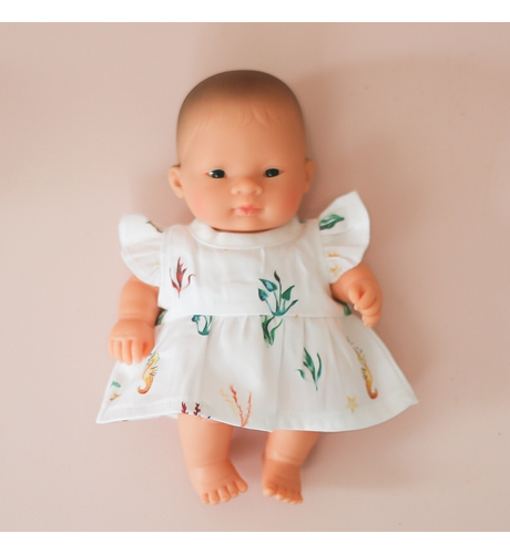 Burrow & Be Flora Flutter Dress for 21cm Doll