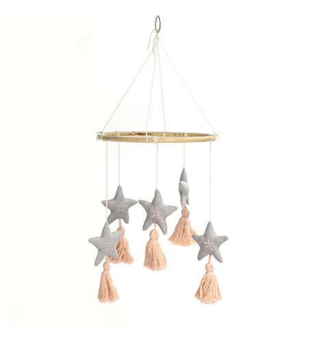 Burrow & Be Grey/Blush Star Mobile