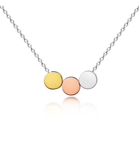 Three Floating Circles Childs Necklace