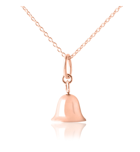 Twinkle Bell Pendant & Necklace - Rose Gold