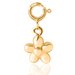 Flickering Flower Charm - Yellow Gold