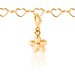 Flickering Flower Charm - Yellow Gold