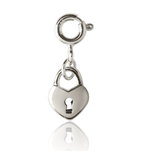 Love Lock Charm - Silver