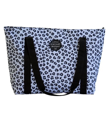 Little Renegade Snow Leopard Large Tote Bag