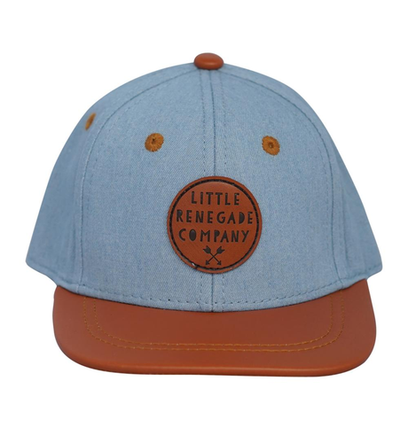 Little Renegade Denim & Tan Cap