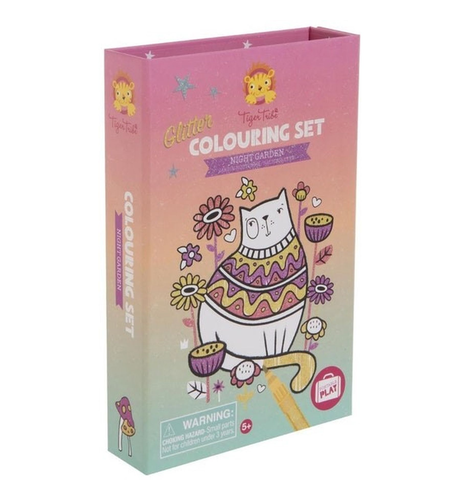 Tiger Tribe Glitter Colouring Set - Night Garden