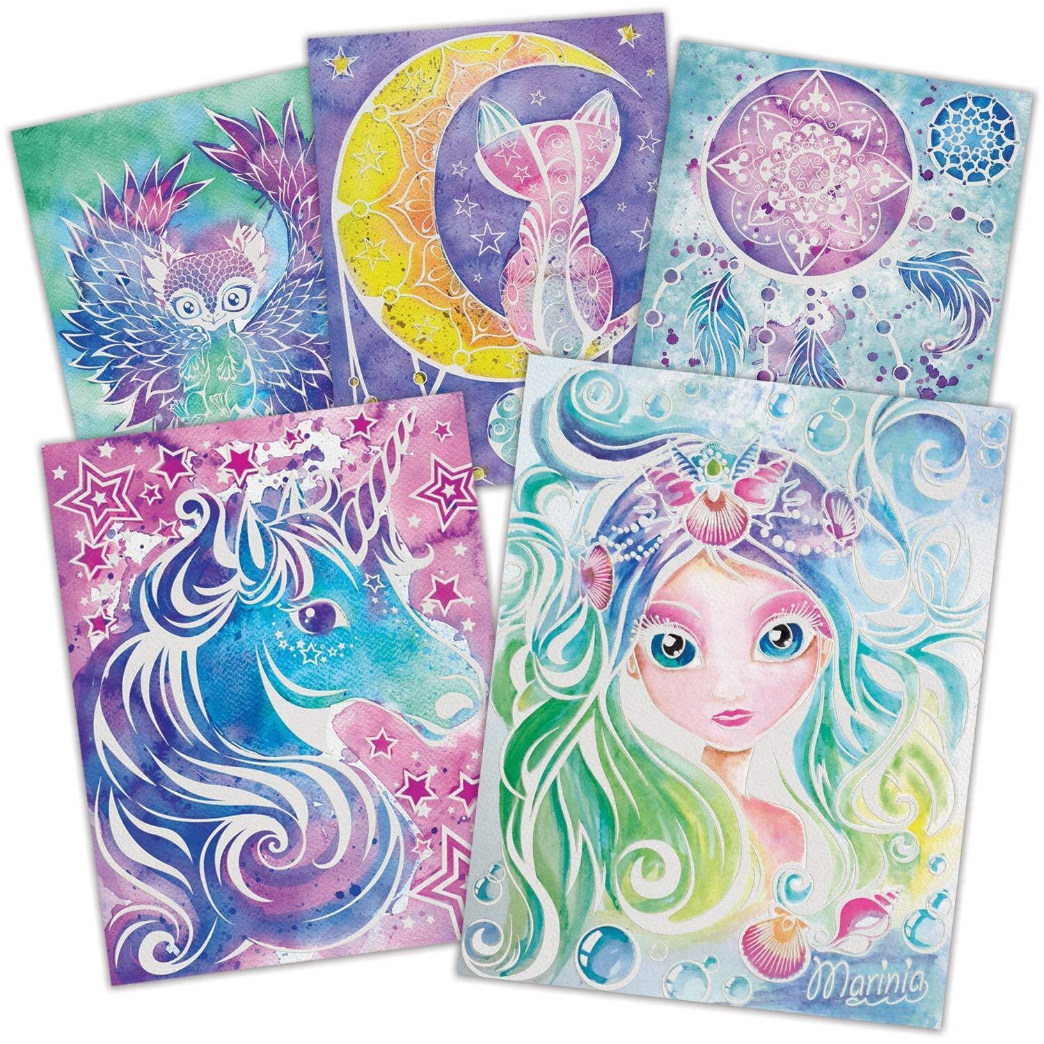 Nebulous Stars Watercolour - Marinia 