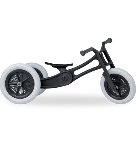 Wishbone Recycled 3-in-1 Balance Bike - Black