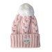 Hello Stranger Cable Beanie - Pink Marle