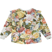 Paper Wings Frilled Sweater - Winter Roses