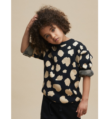 Huxbaby Animal Spot Knit Jumper