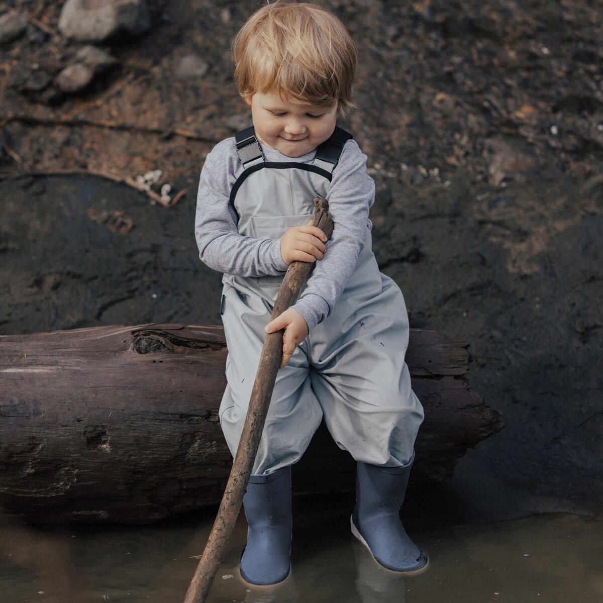 Crywolf Rain Overalls Grey CLOTHINGRAINWEAR Kids Clothing NZ