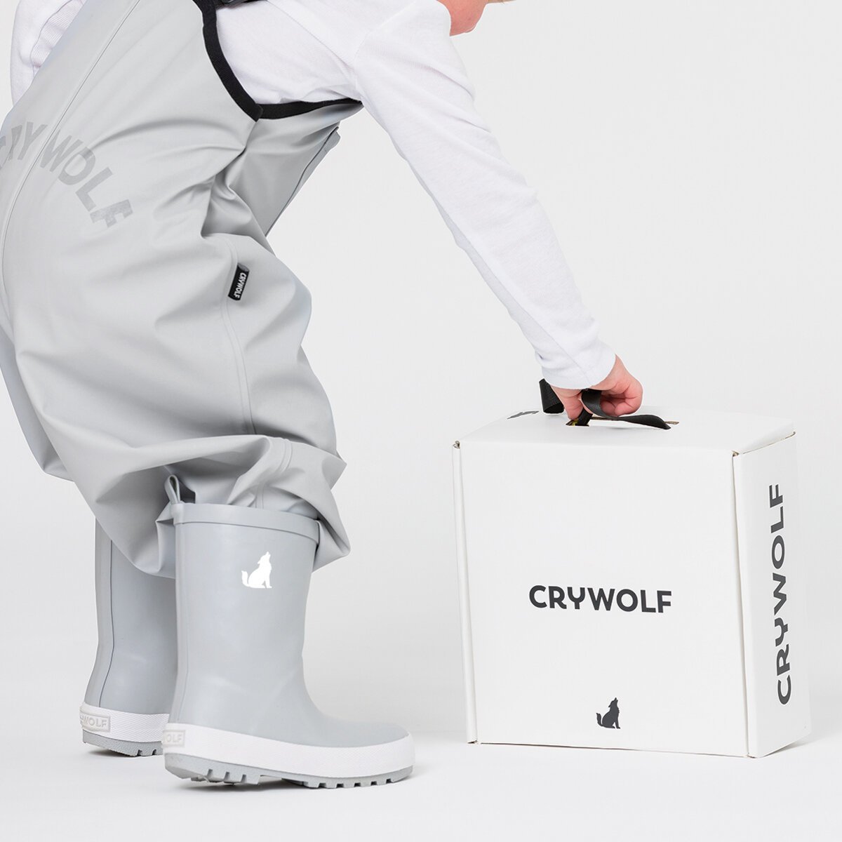 Crywolf Rain Overalls Grey CLOTHINGRAINWEAR Kids Clothing NZ