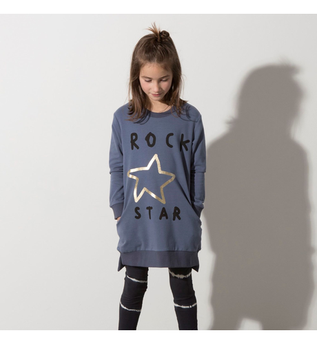 Minti Rock Star Furry Dress - Midnight