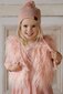 Kapow Shaggy Faux Fur Vest - Rose