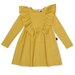 Kapow Mustard Ruffle Waisted Dress