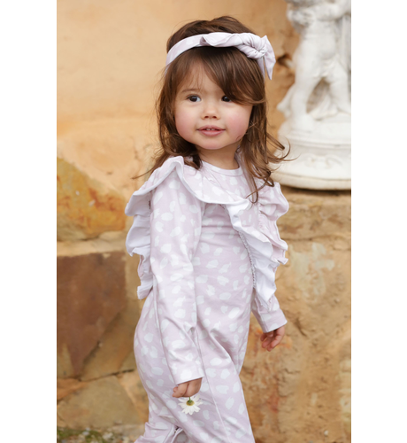 Kapow Marshmallow Ruffle Baby All In One