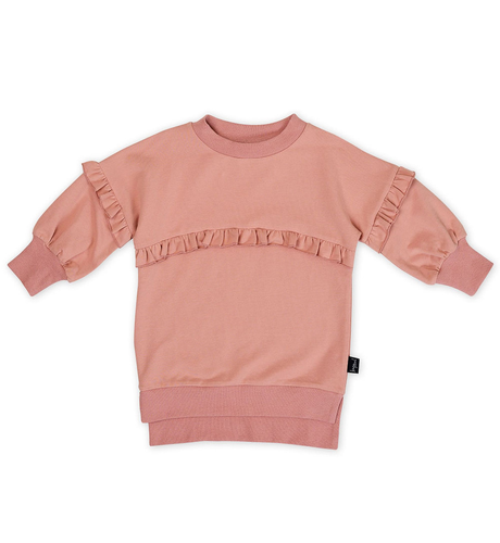 Kapow Dusty Rose Frill Jumper