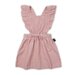 Kapow Dusty Rose Ruffle Corduroy Pinafore