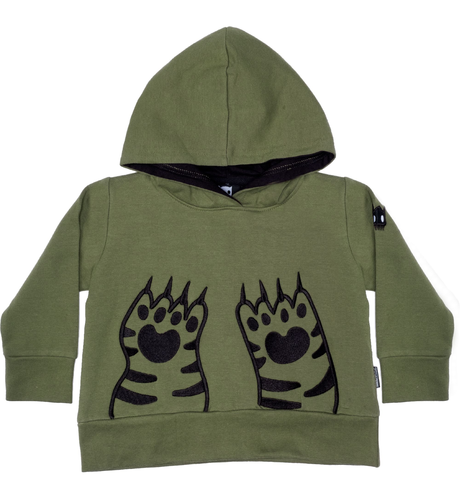 Band of Boys Organic Baby Paws A-Line Hood Crew - Green