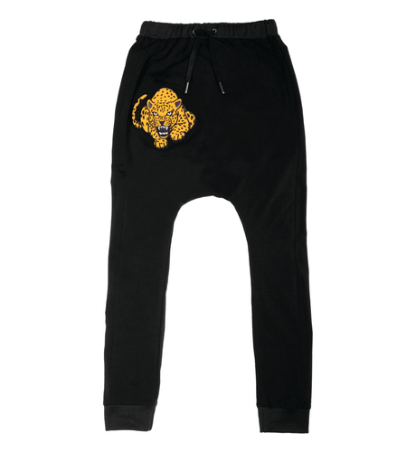 Band of Boys Fierce Leopard Super Slouch Pants - Black