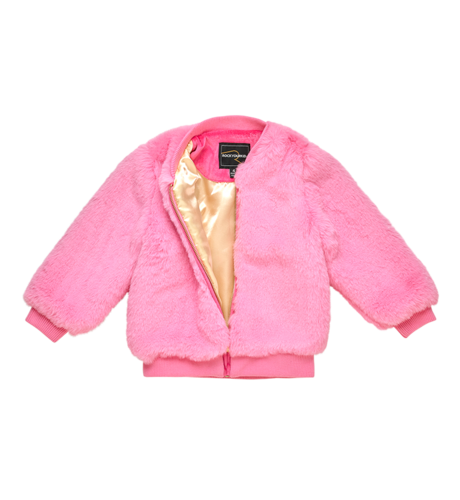 Rock Your Kid Pink Fur Jacket