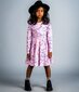 Rock Your Kid Swans Waisted Dress - Pink