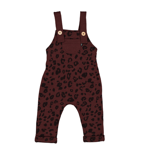 LFOH Edison Dungaree - Mulberry Cheetah