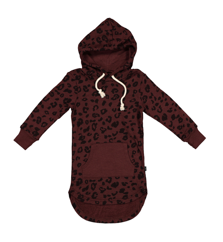 LFOH Blaire Jumper Dress - Mulberry Cheetah