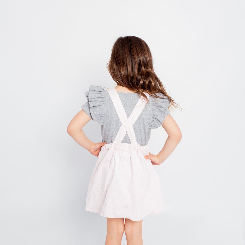 girls cord pinafore