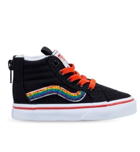 Vans Toddler Chenille Rainbow SK8-Hi Zip