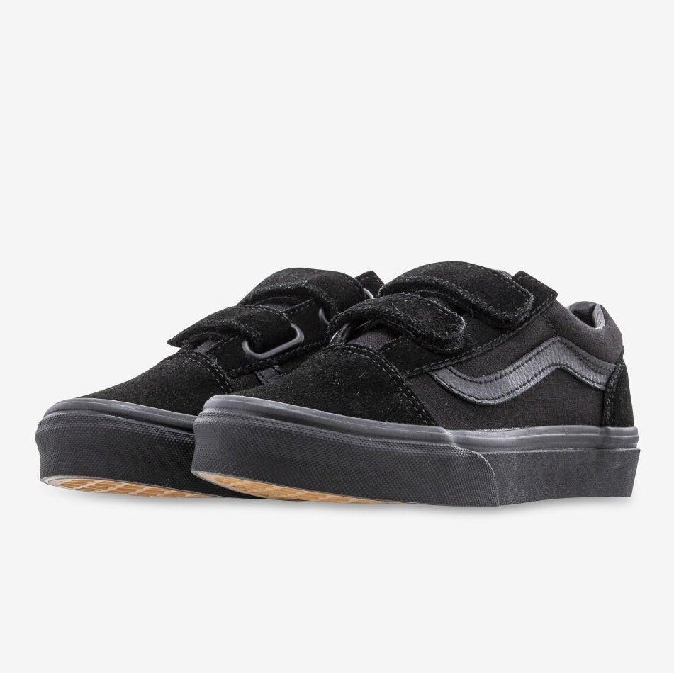 kids black velcro vans