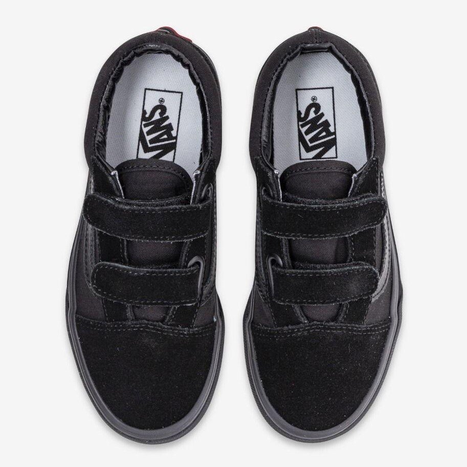 boys black velcro vans