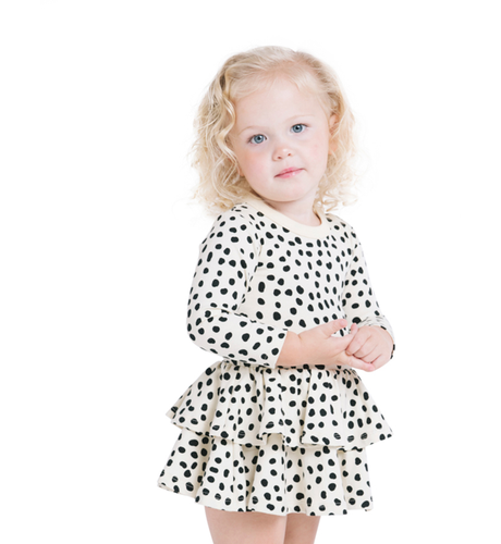 Rock Your Baby Spot On Waisted Dress