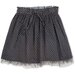 Milky Cord Spot Skirt - Grey
