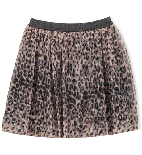Milky Pleat Skirt - Animal Print