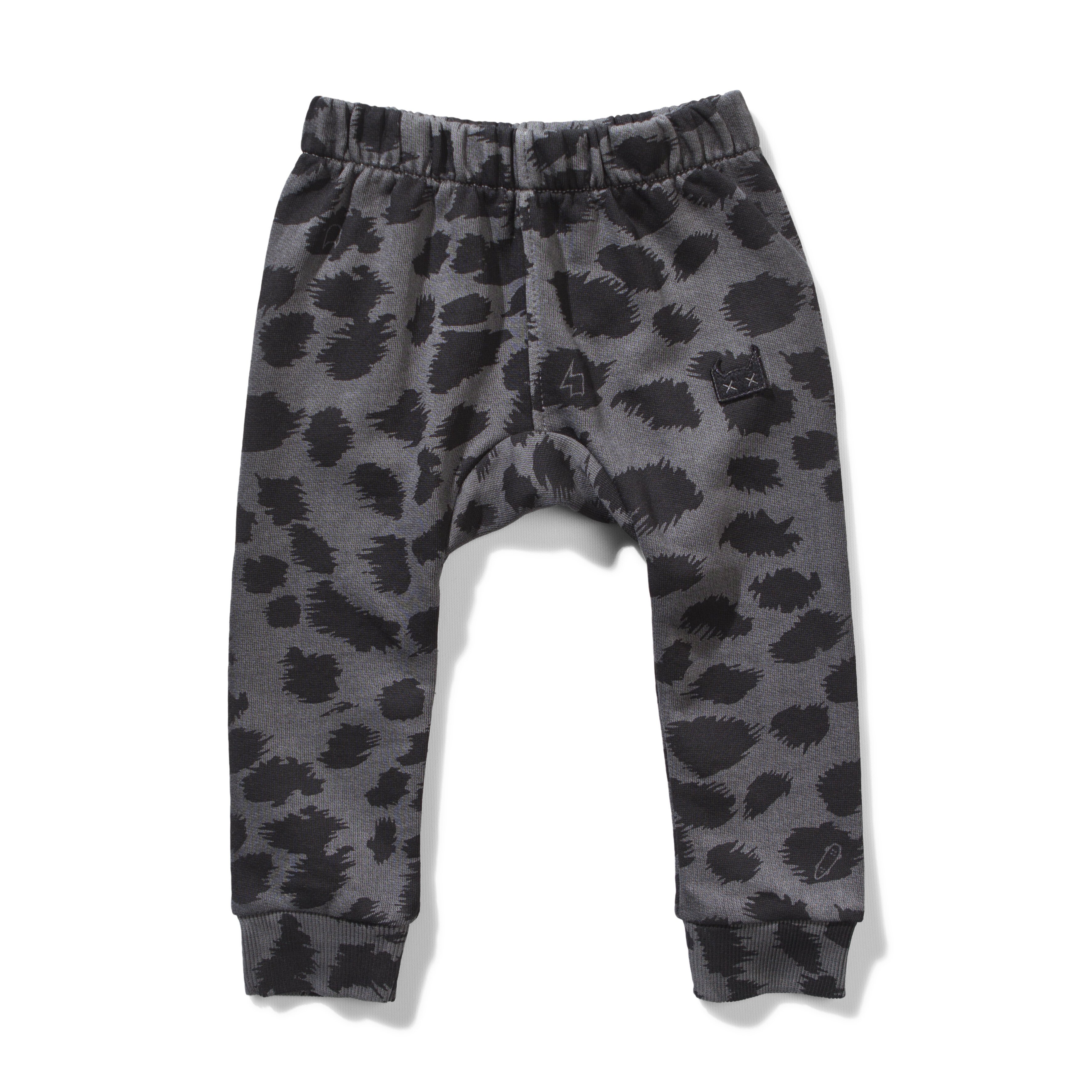 Mini Munster Def Leopard Fleece Pant Charcoal CLOTHINGBABYBaby Pants & Leggings Kids