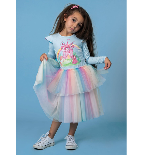 Rock Your Kid Over The Rainbow Flounce Dress