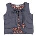 Burrow & Be Flower Fields Reversible Quilted Vest -Ink