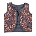 Burrow & Be Flower Fields Reversible Quilted Vest -Ink