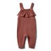 Wilson & Frenchy Chilli Marle Knitted Ruffle Overall