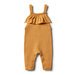 Wilson & Frenchy Golden Apricot Knitted Ruffle Overall
