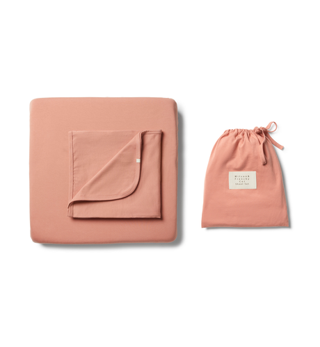 Wilson & Frenchy Organic Clay Cot Sheet Set