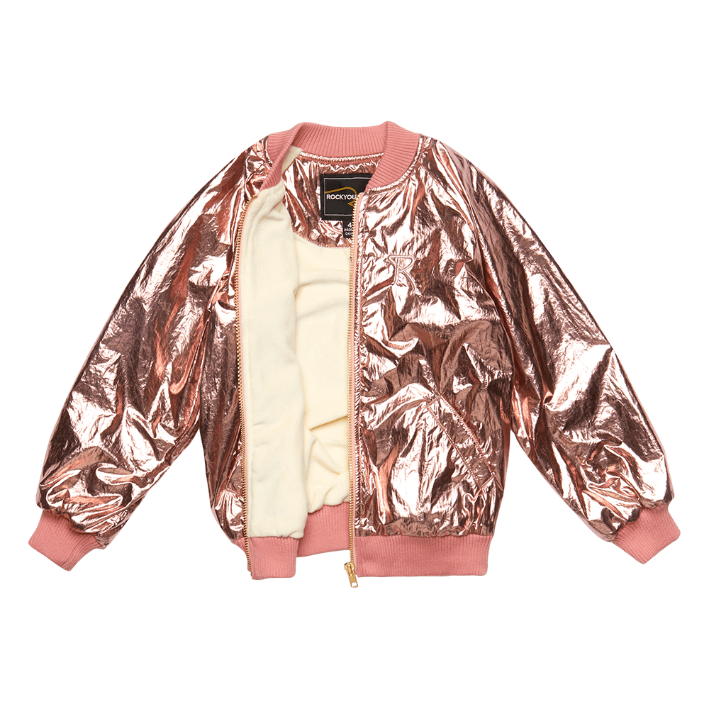 Rock Your Kid Metallic Pink Jacket - CLOTHING-GIRL-Girls OUTERWEAR ...