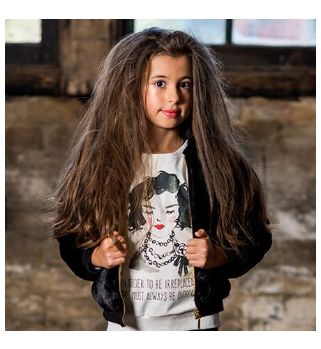 Rock Your Kid Black Fur Jacket