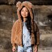 Rock Your Kid Caramel Sherpa Bear Hoodie
