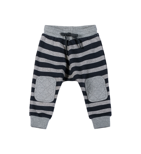 Paper Wings Quilted Pocket Trackies - Blue Stripe