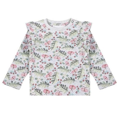 Paper Wings Frilled T-shirt - Raspberry Dreams