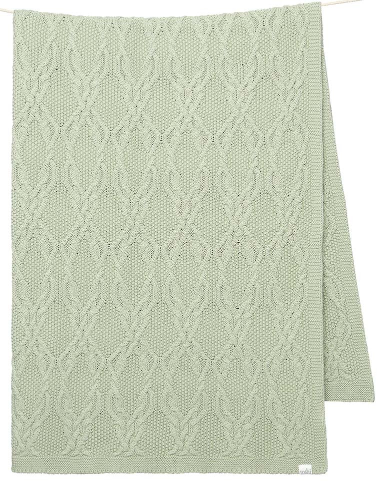 Toshi Organic Blanket Bowie Sage BABY ESSENTIALSBedding Kids